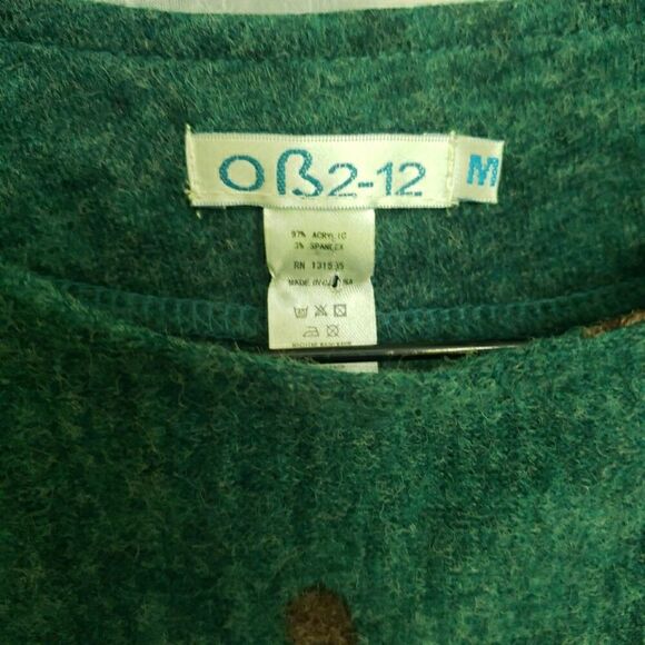 Boho Butterfly Mini Dress Green Felt Like Material Women Size M Looks Very Small - Picture 2 of 12